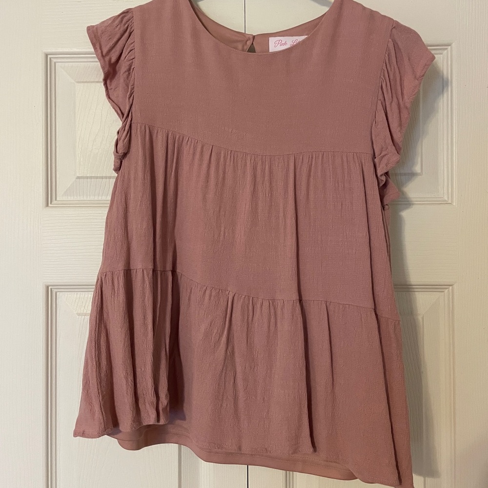 Pink Lily Blush Blouse